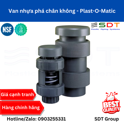 Van phá chân không nhựa Plast-O-Matic – Vacuum Breakers Series VB, VBM, VBS