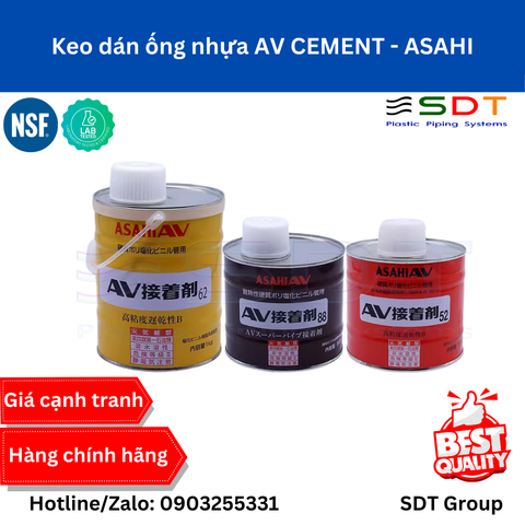 Keo Dán Ống Nhựa Asahi Nhật Bản – AV Cement Chính Hãng