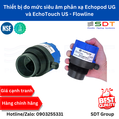 Thiết bị đo mức siêu âm phản xạ Echopod UG và EchoTouch US - Flowline