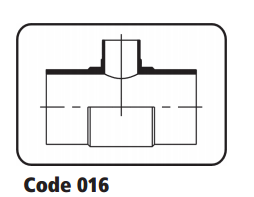 Tê giảm nhựa PE 100 Black - hàn đối đầu 25.016