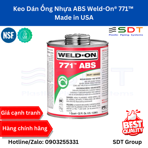 Keo Dán Ống Nhựa ABS Weld-On® 771™ - Made in USA