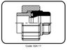 Racco nhựa PVDF - hàn socket 30.024