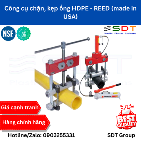 Công cụ chặn, kẹp ống HDPE - REED (made in USA)
