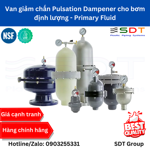 Van giảm chấn Pulsation Dampener cho bơm định lượng - Primary Fluid