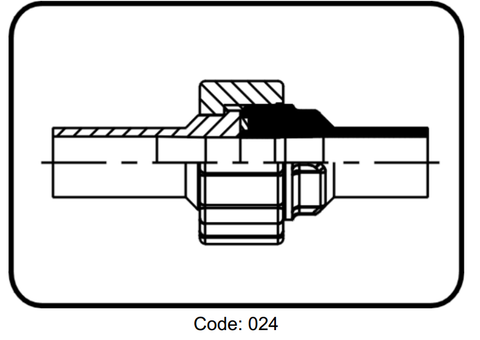 Racco nhựa ECTFE - code 40.024