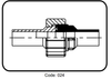 Racco nhựa ECTFE - code 40.024