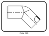 Cút 45 nhựa ECTFE - code 40.060