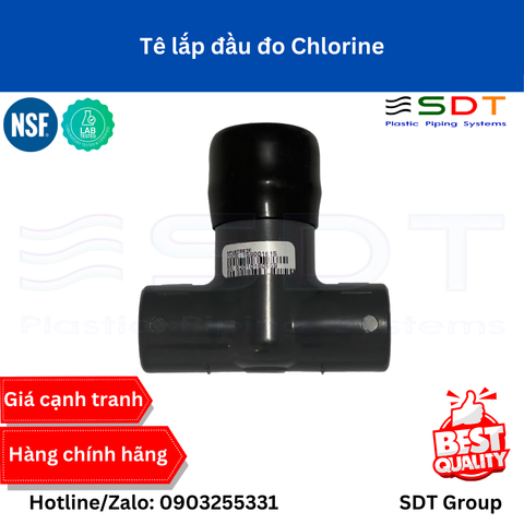 Tê PVC Lắp Đầu Đo Chlorine