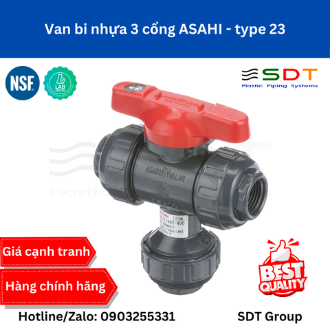 Van bi nhựa 3 cổng ASAHI - type 23