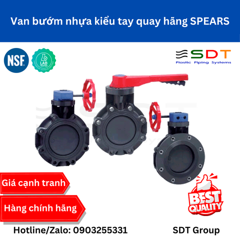 Van bướm nhựa tay quay SPEARS