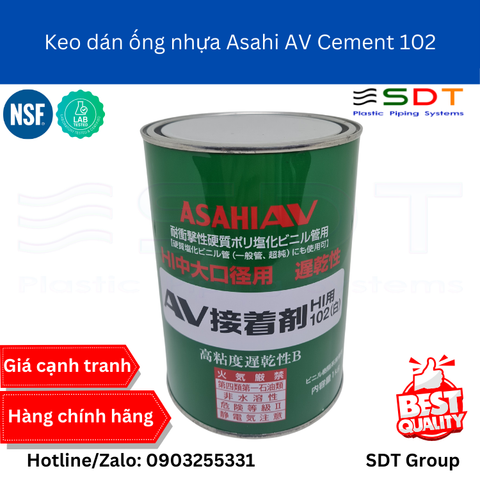 Keo dán ống nhựa AV CEMENT 102 - ASAHI