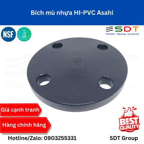 Bích kín/Bích mù nhựa HI-PVC ASAHI