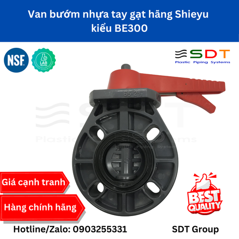 Van bướm nhựa tay gạt hãng Shieyu kiểu BE300