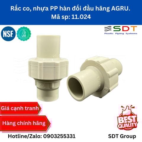 Racco nhựa PP - hàn đối đầu 11.024