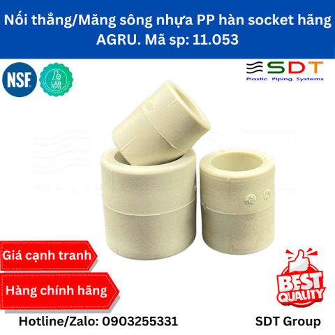 Măng song nhựa PP - hàn socket 11.053