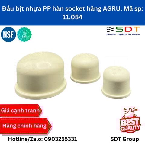 Nút bịt nhựa PP - hàn socket 11.054