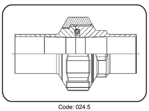 Racco nhựa PVDF - UHP code 35.024