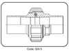 Racco nhựa PVDF - UHP code 35.024