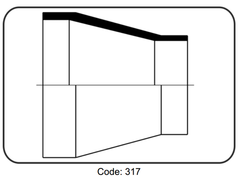 Côn thu nhựa PVDF - UHP code 35.317