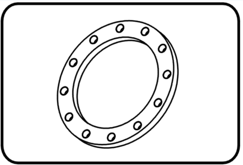 Backing ring PP-FRP black ANSI - code 14.013