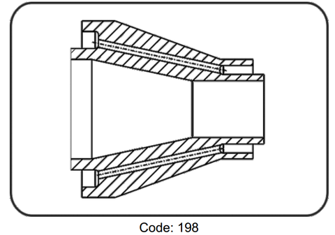 Côn thu nhựa PP 2 lớp - hàn bậc 11.198