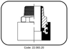 Nối ren ngoài nhựa PE-100 Blue hàn socket 22.083