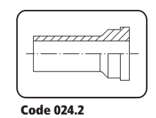Phụ kiện nối socket rời nhựa PE 100 Black cho racco nhựa PE - hàn đối đầu 25.024.2