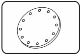 Blind flange PP-FRP grey ANSI - code 11.043