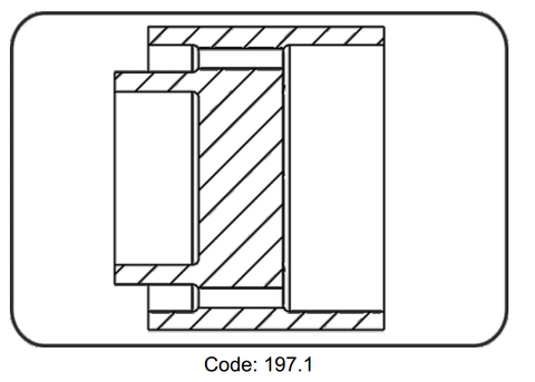 Outer Wall Adaptor nhựa PE 100 Black - hàn bậc 70.197.1