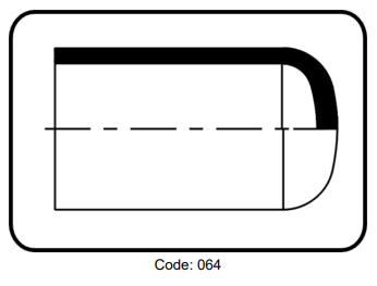 End cap long spigot PP Natural - code 16.064