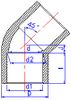 Chếch 45 nhựa UPVC SCH80 - SHIEYU (DFP)