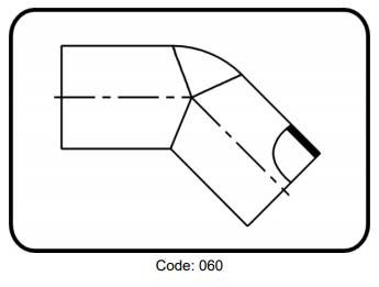 Chếch 45 nhựa PP hàn đối đầu - code 11.060