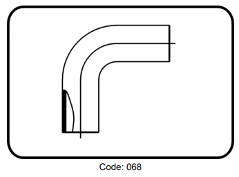 Cút long spigot PVDF - code 068