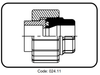 Racco nhựa PP - hàn socket 11.024