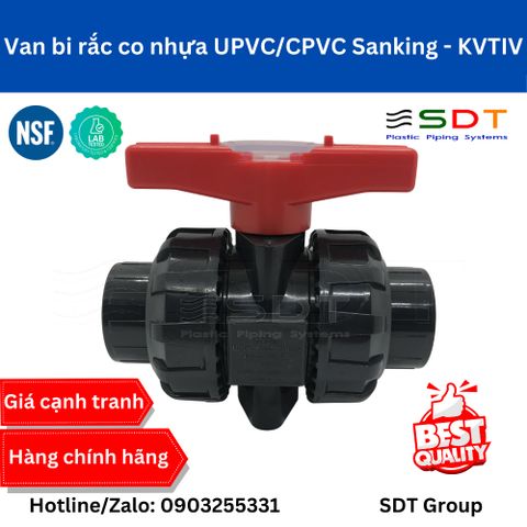 Van bi rắc co nhựa UPVC/CPVC Sanking - KVTIV