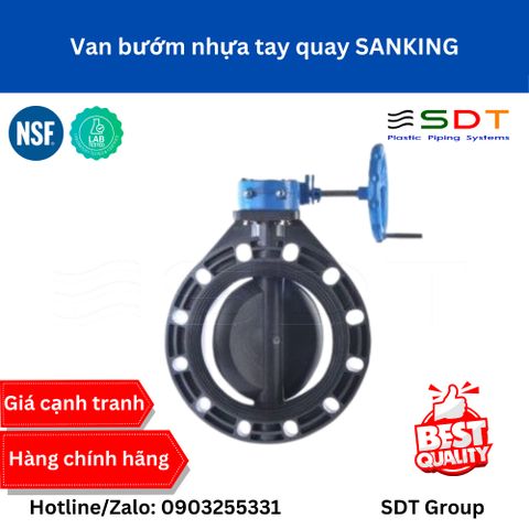 Van bướm nhựa tay quay SANKING