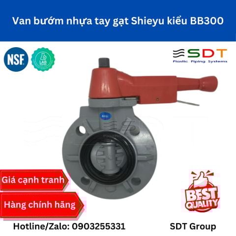 Van bướm nhựa tay gạt Shieyu kiểu BB300