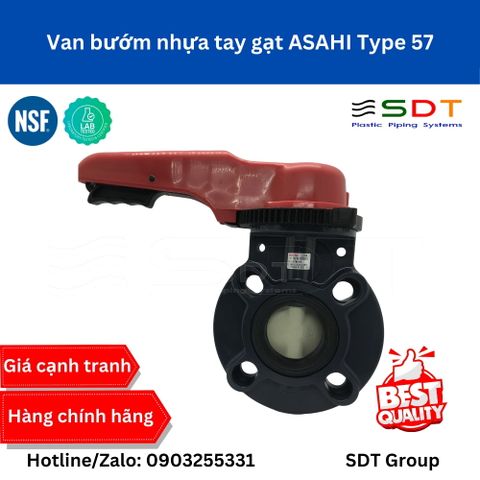 Van bướm nhựa tay gạt ASAHI Type 57
