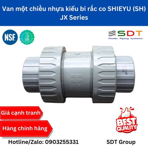 Van một chiều nhựa kiểu bi rắc co SHIEYU (SH) - JX Series