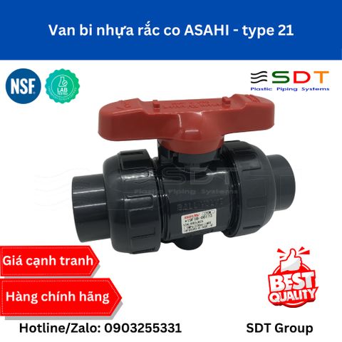 Van bi nhựa rắc co ASAHI