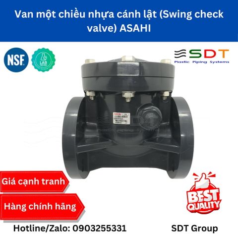 Van một chiều nhựa cánh lật (Swing check valve) ASAHI
