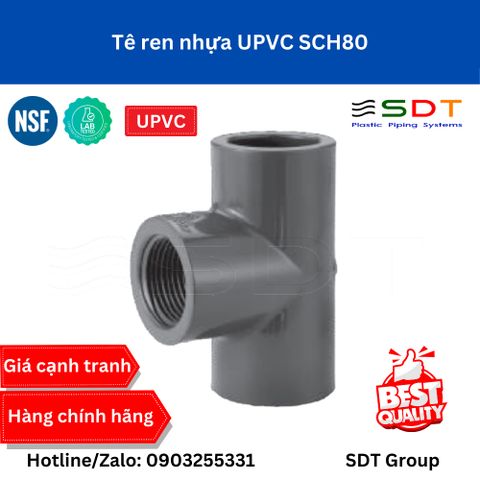 Tê ren nhựa UPVC SCH80 - SHIEYU (DFP)