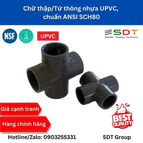 Chữ thập nhựa UPVC SCH80 - SHIEYU (DFP)