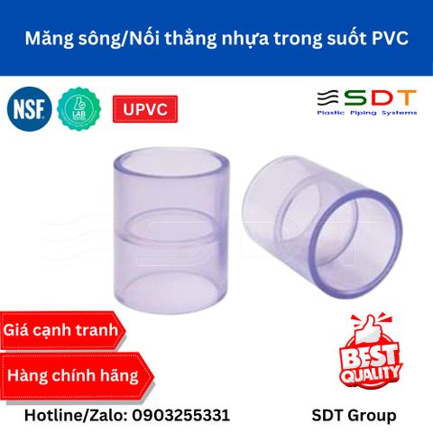 Măng sông nhựa trong suốt PVC
