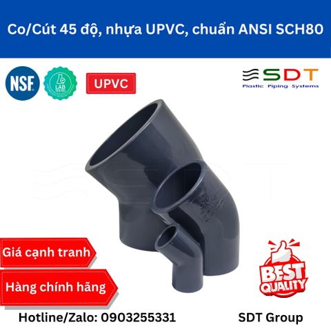 Chếch 45 nhựa UPVC SCH80 - SHIEYU (DFP)