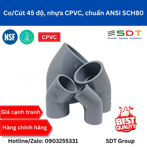 Cút/Co 45 Độ CPVC - Sanking