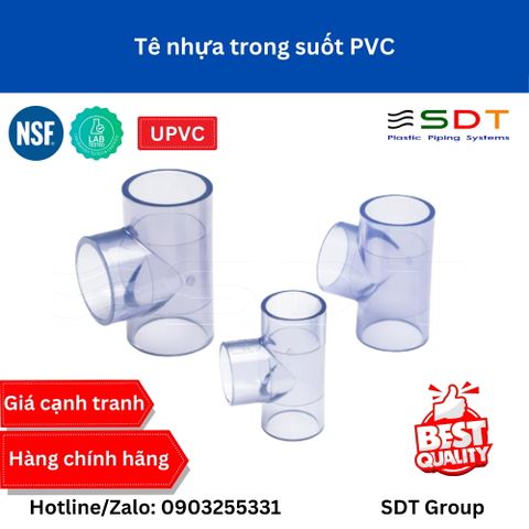 Tê nhựa trong suốt PVC