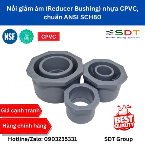 Nối giảm (Reducer Bushing) nhựa CPVC SCH80 - Sanking
