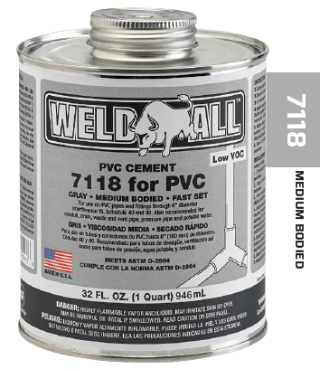 Weld-all UPVC 7118