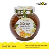 Mật ong đông trùng hạ thảo 450g (lọ tròn)